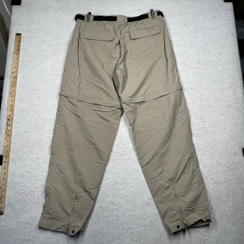 Vintage The North Face Cargo Pants Convertible Shorts 90s Beige‎ Men's Size XL